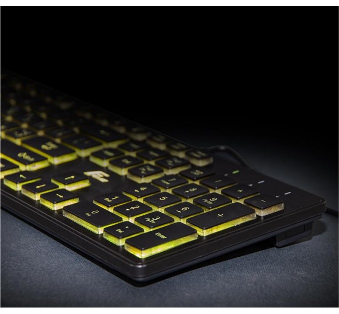 Frime Клавіатура Frime Moonfox 3Color Ukr Black (FLK18210)