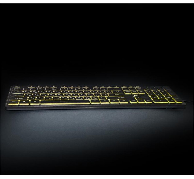 Frime Клавіатура Frime Moonfox 3Color Ukr Black (FLK18210)