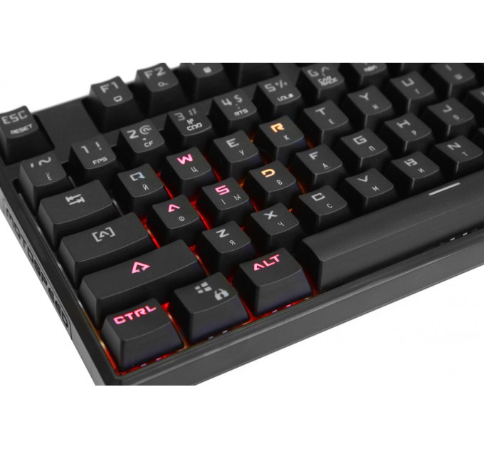 Motospeed Клавиатура Motospeed CK107 Outemu Blue RGB Ukr Black (mtk96mb)