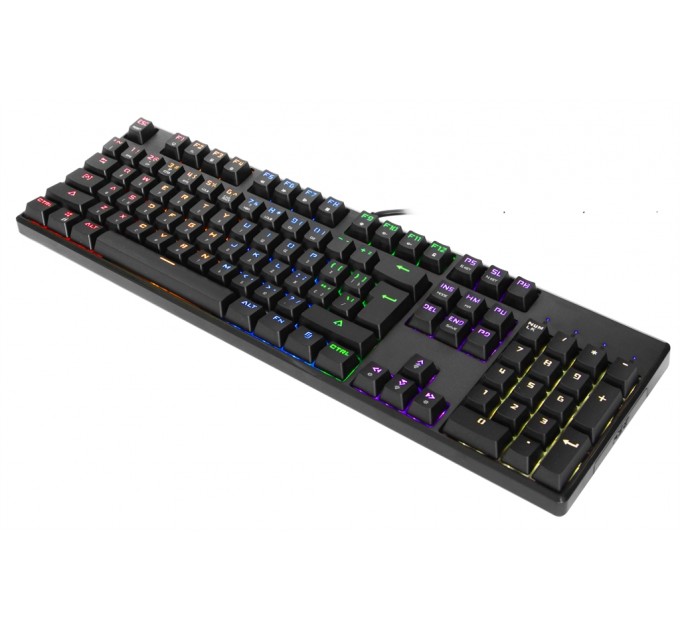 Motospeed Клавиатура Motospeed CK107 Outemu Blue RGB Ukr Black (mtk96mb)