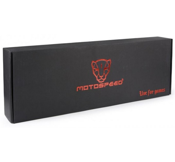 Motospeed Клавиатура Motospeed CK107 Outemu Red RGB Black (mtk96mr)