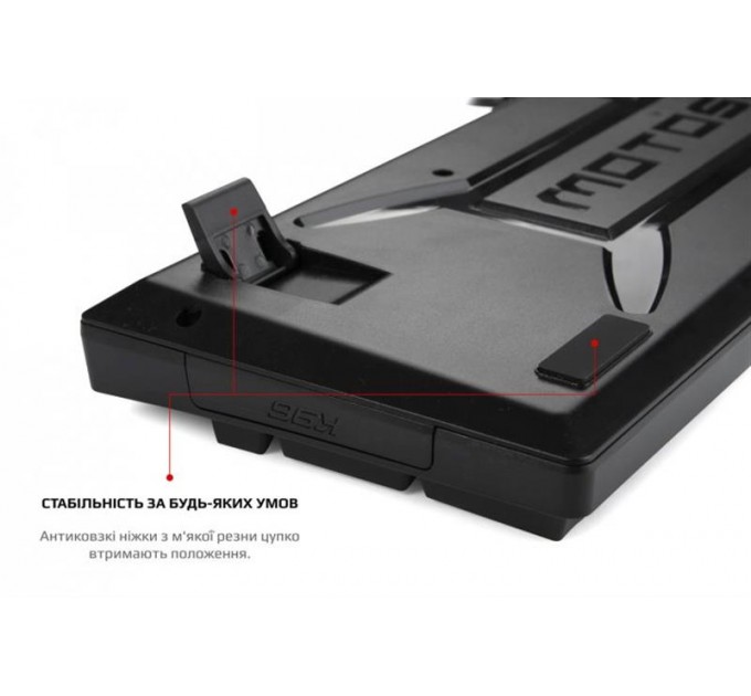Motospeed Клавиатура Motospeed CK107 Outemu Red RGB Black (mtk96mr)