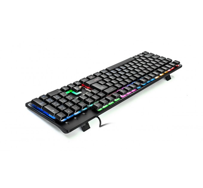 REAL-EL Клавіатура REAL-EL Comfort 7011 Backlit Ukr Black