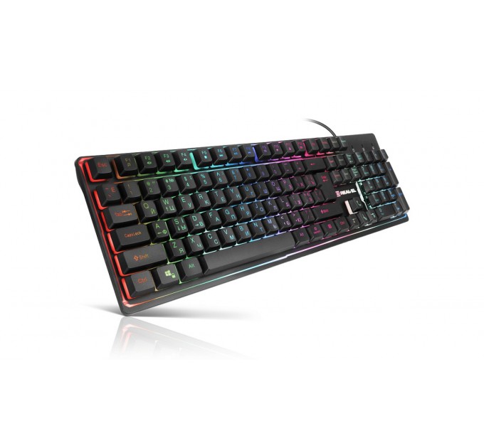 REAL-EL Клавіатура REAL-EL Comfort 7011 Backlit Ukr Black
