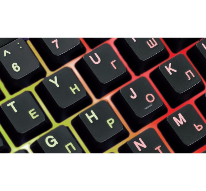 REAL-EL Клавіатура REAL-EL Comfort 7011 Backlit Ukr Black