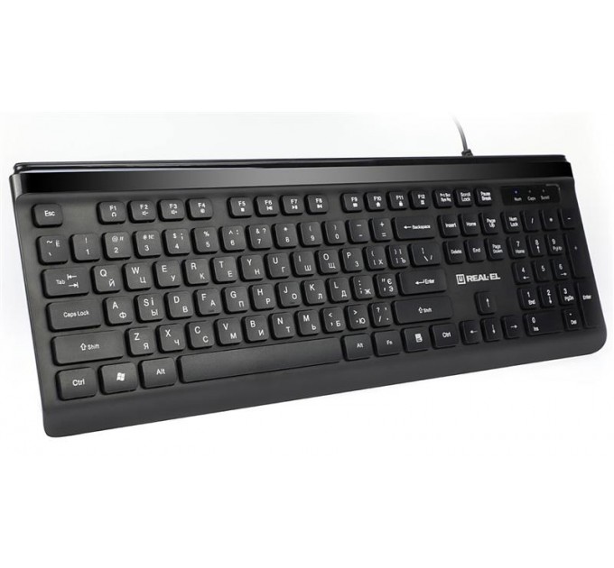 REAL-EL Клавіатура REAL-EL Comfort 7085 Ukr Black