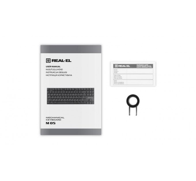 REAL-EL Клавиатура REAL-EL M 05 Grey USB