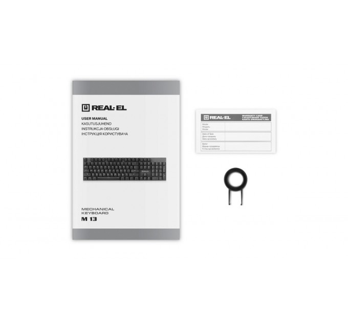REAL-EL Клавиатура REAL-EL M 13 Grey USB