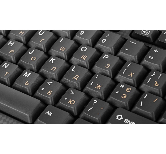 REAL-EL Клавиатура REAL-EL Standard 500 Ukr Black