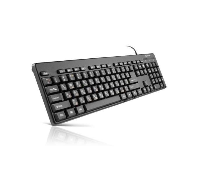 REAL-EL Клавиатура REAL-EL Standard 502 Ukr Black
