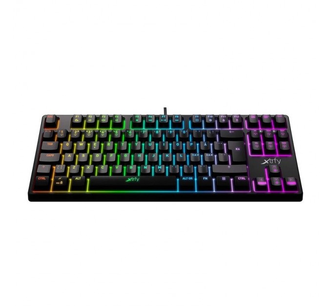 Xtrfy Клавиатура Xtrfy K4 TKL RGB Kailh Red UA Black (XG-K4-RGB-TKL-R-UKR) USB