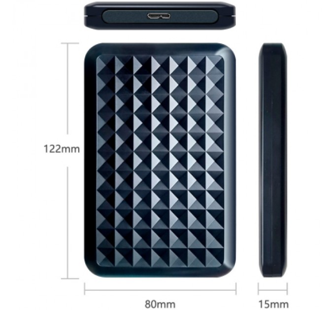 Dynamode Кишеня зовнішня Dynamode 2.5" SATA HDD/SSD USB 3.0 Black (DM-CAD-25318)