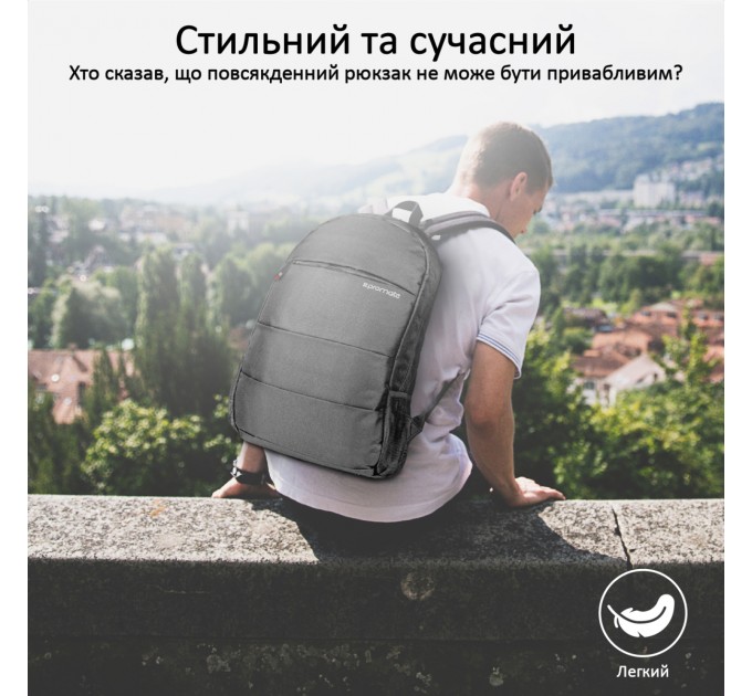 Promate Рюкзак для ноутбука Promate Alpha-BP Black