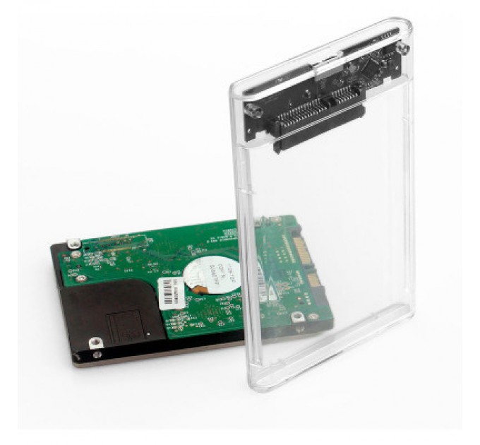Dynamode Кишеня зовнішня Dynamode 2.5" SATA HDD/SSD USB 3.0 Transparent (DM-CAD-25316)