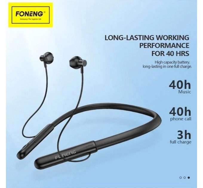 Foneng Bluetooth-гарнитура Foneng BL37 Digital Display Neckband Bluetooth Earphone (BL37-BE-DDN)