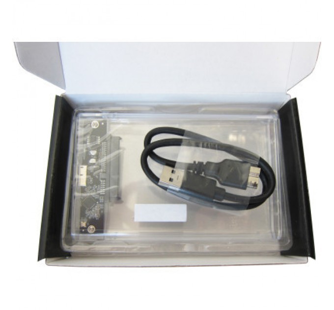 Dynamode Кишеня зовнішня Dynamode 2.5" SATA HDD/SSD USB 3.0 Transparent (DM-CAD-25316)