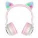 HOCO Bluetooth-гарнитура Hoco W27 Cat Ear Grey/Pink (W27GP)
