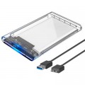 Dynamode Кишеня зовнішня Dynamode 2.5" SATA HDD/SSD USB 3.0 Transparent (DM-CAD-25316)