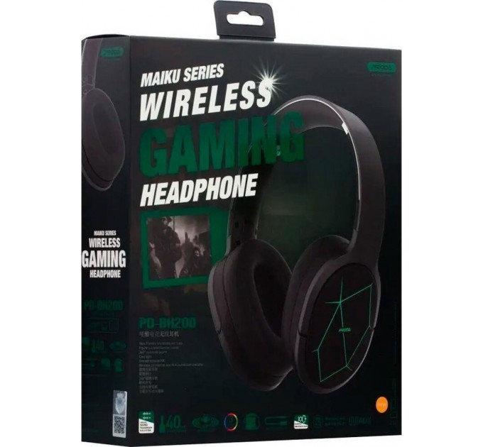 Proda Bluetooth-гарнитура Proda PD-BH200 Maiku Dark Grey (6971278725534)