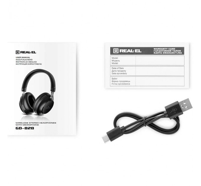 REAL-EL Bluetooth-гарнитура REAL-EL GD-828 Black