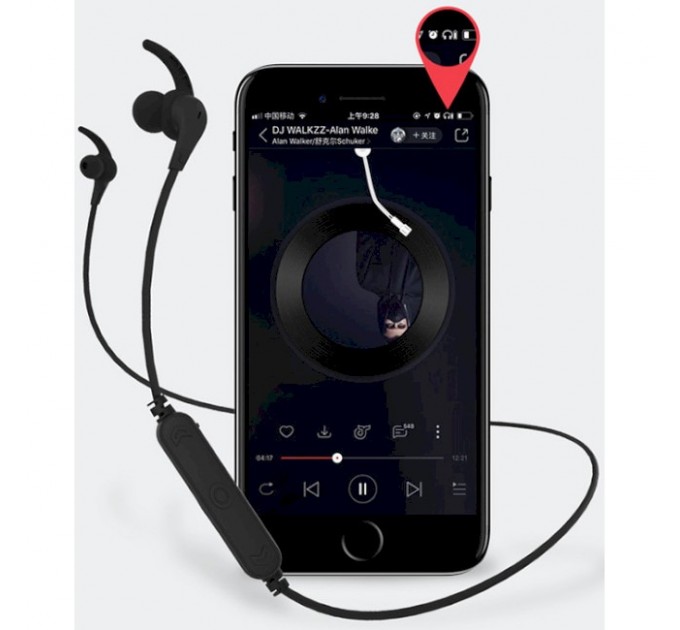 Remax Bluetooth-гарнитура Remax RB-S25 Black (6954851295679)