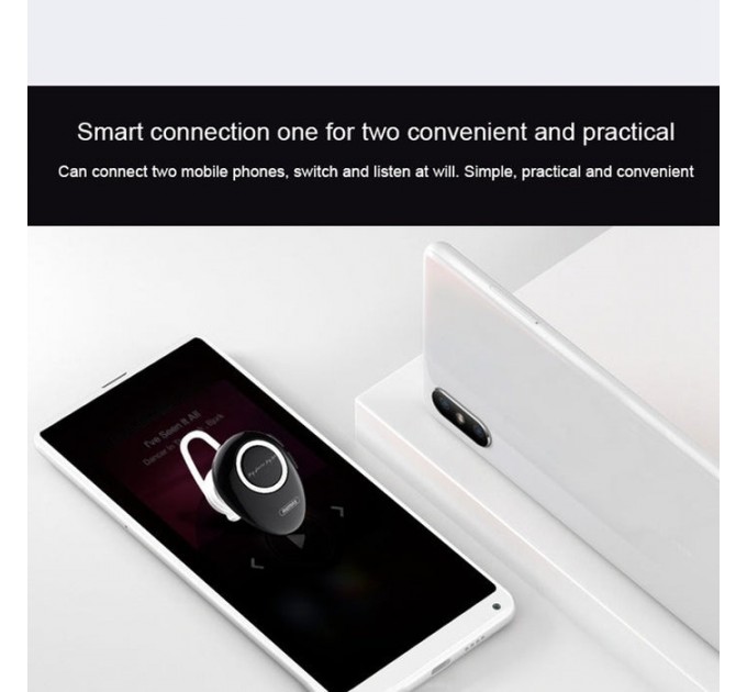 Remax Bluetooth-гарнитура Remax RB-T22 Black (6954851288718)