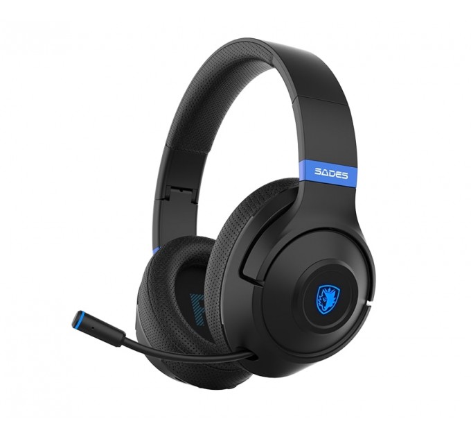 Sades Bluetooth-гарнитура Sades SA-205 Whisper Black/Blue (sa205bkb)