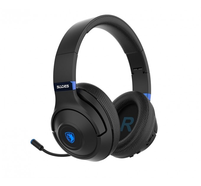 Sades Bluetooth-гарнитура Sades SA-205 Whisper Black/Blue (sa205bkb)
