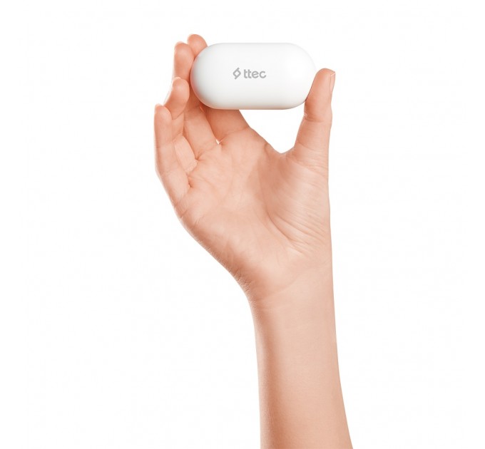 Ttec Bluetooth-гарнитура Ttec AirBeat Free True Wireless Headsets White (2KM133B)