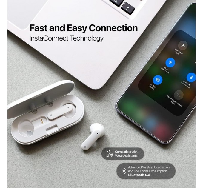 Ttec Bluetooth-гарнитура Ttec AirBeat Icon White (2KM143IB)