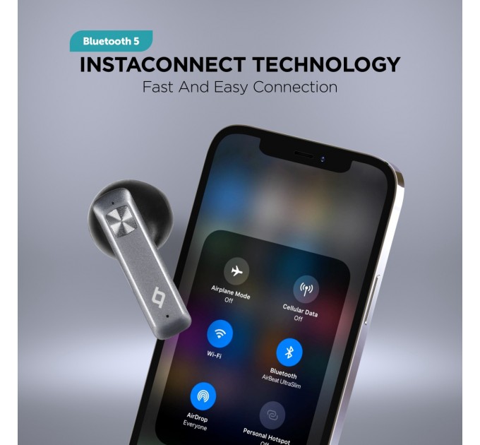 Ttec Bluetooth-гарнитура Ttec AirBeat UltraSlim Space Gray (2KM136UG)