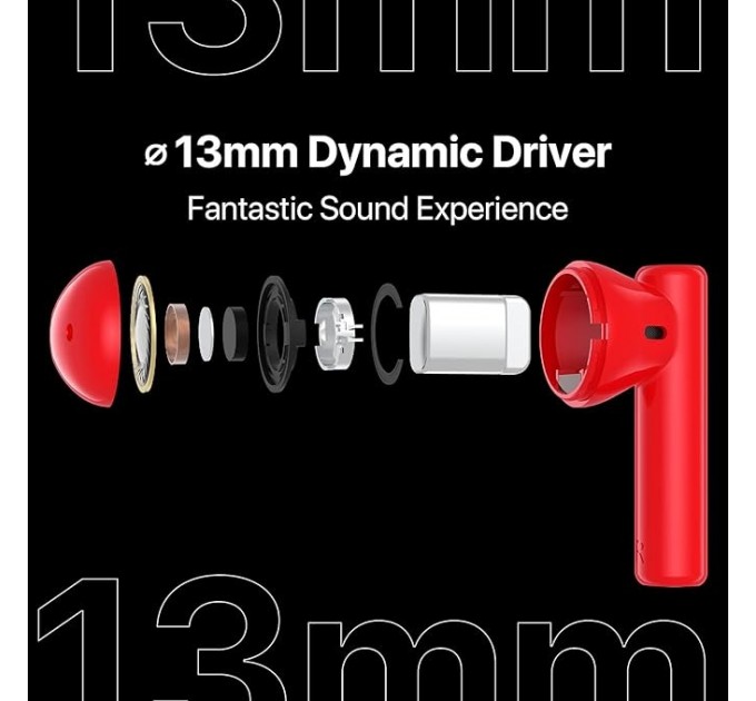 Umidigi_ Bluetooth-гарнитура Umidigi AirBuds U Red_