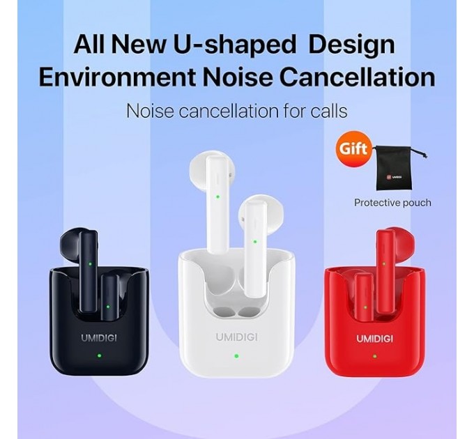 Umidigi_ Bluetooth-гарнитура Umidigi AirBuds U Red_