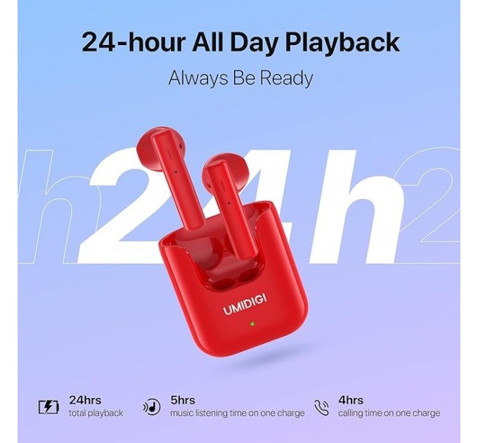 Umidigi_ Bluetooth-гарнитура Umidigi AirBuds U Red_