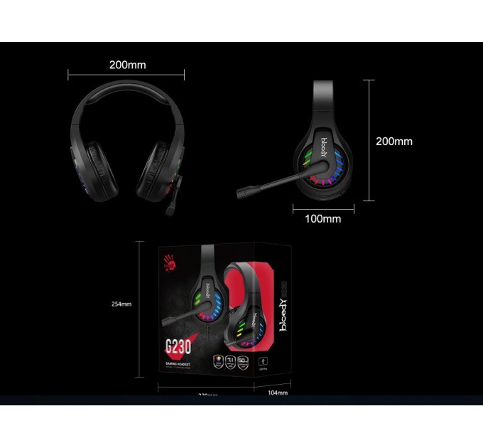 A4Tech Гарнитура A4Tech Bloody G230p Black