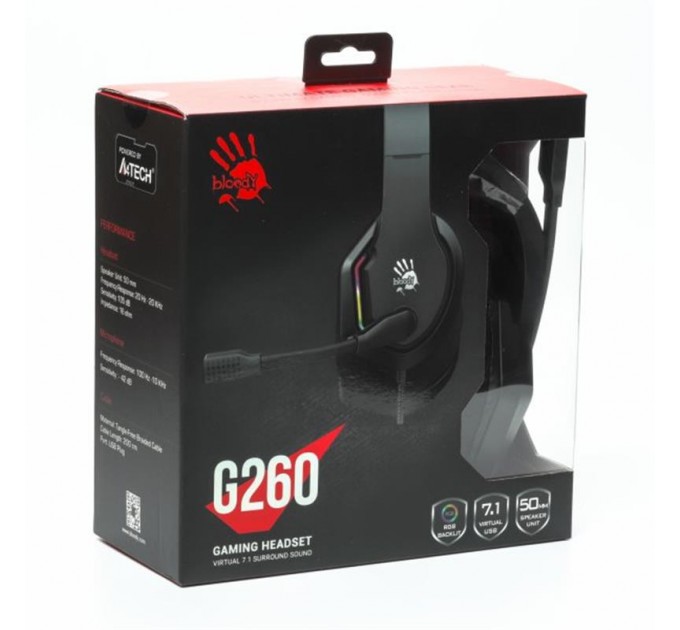 A4Tech Гарнитура A4Tech Bloody G260 Black