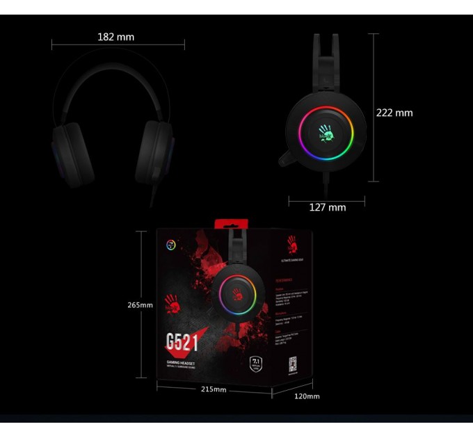 A4Tech Гарнітура A4Tech Bloody G521 Black
