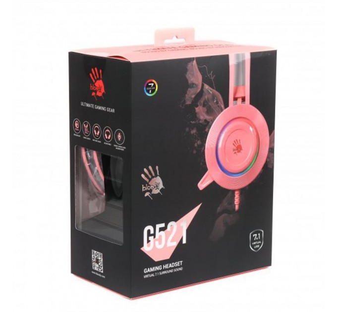 A4Tech Гарнитура A4Tech Bloody G521 Pink