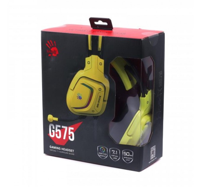 A4Tech Гарнитура A4Tech Bloody G575 Punk Yellow