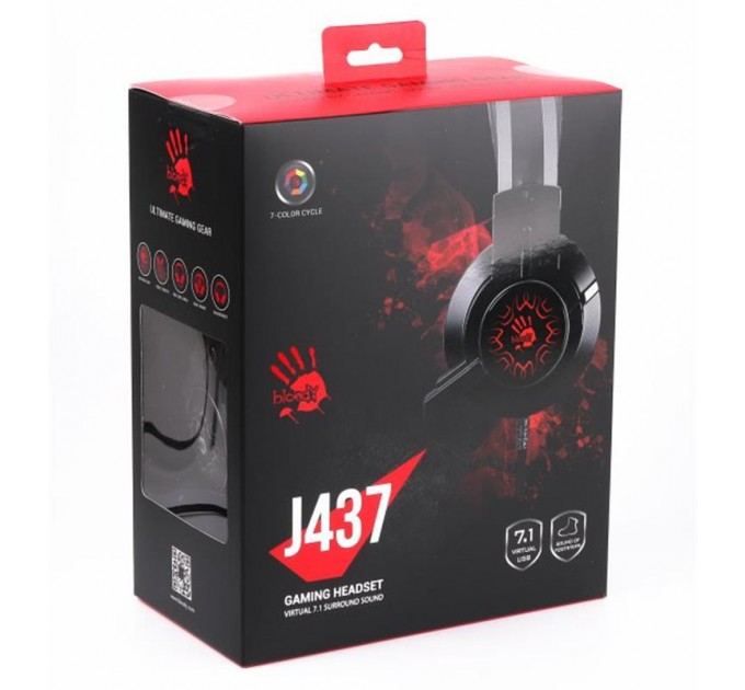 A4Tech Гарнитура A4Tech Bloody J437 Black