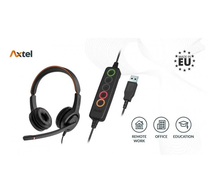 Axtel Гарнитура Axtel Voice UC 40 duo NC (AXH-V40UCD)