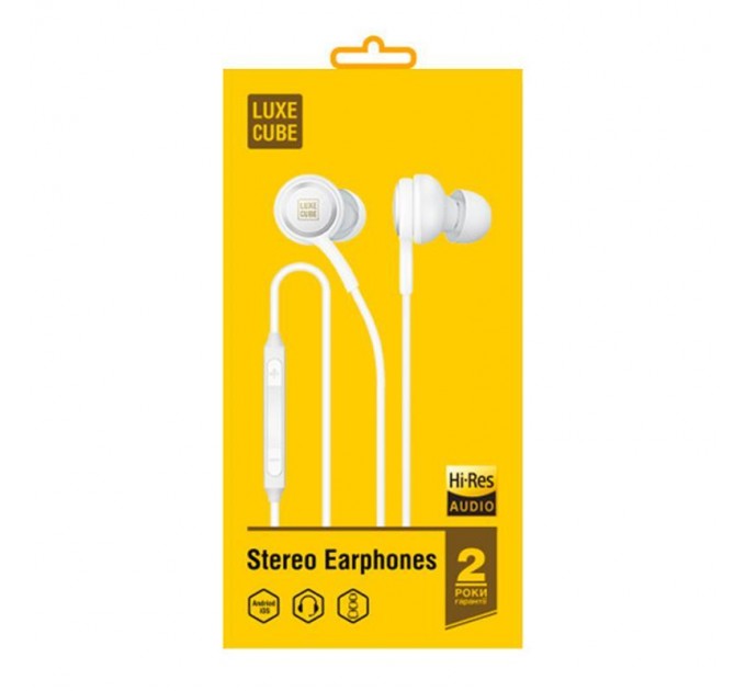 Luxe Cube Гарнитура Luxe Cube HiRez Audio White (7775557575655)