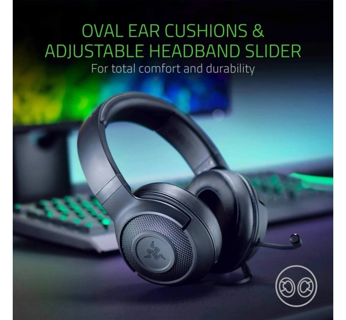 Razer Гарнітура Razer Kraken X Lite Black (RZ04-02950100-R381)