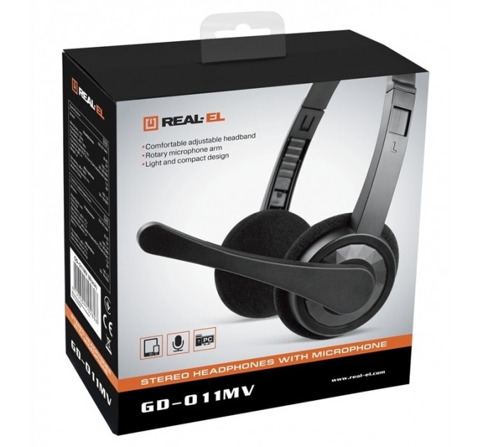 REAL-EL Гарнітура REAL-EL GD-011MV Black