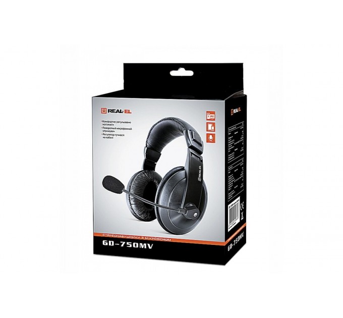 REAL-EL Гарнитура REAL-EL GD-750MV черная