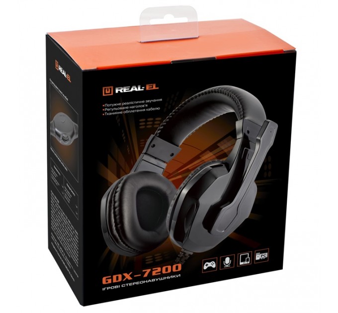 REAL-EL Гарнітура REAL-EL GDX-7200 Black