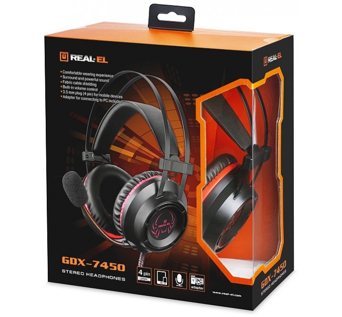 REAL-EL Гарнітура REAL-EL GDX-7450 Black