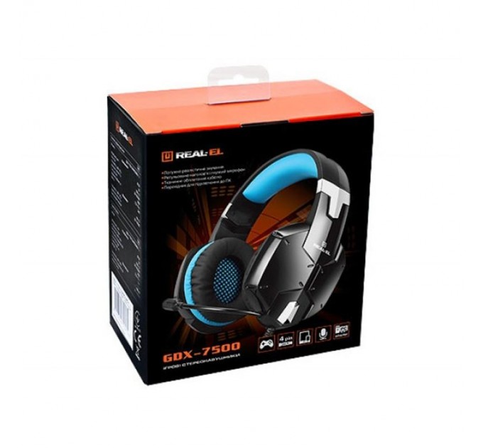 REAL-EL Гарнітура REAL-EL GDX-7500 Black/Blue