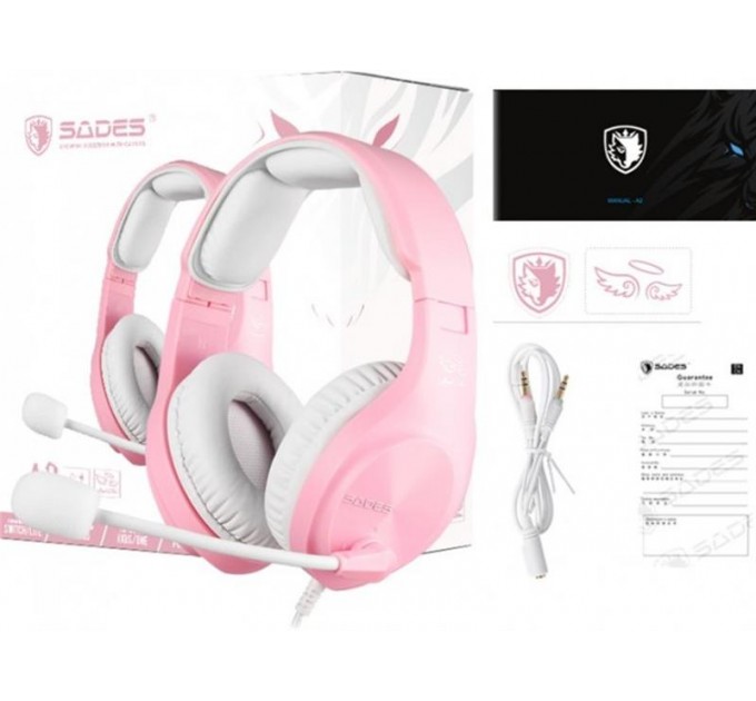 Sades Гарнитура Sades A2 Pink (saa2pkj)