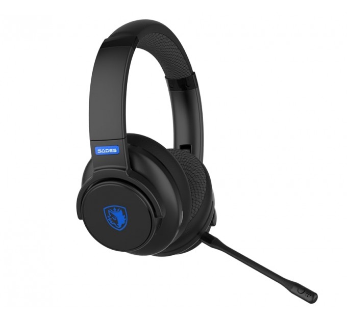 Sades Гарнитура Sades SA-202 Runner Black/Blue (sa202bkb)